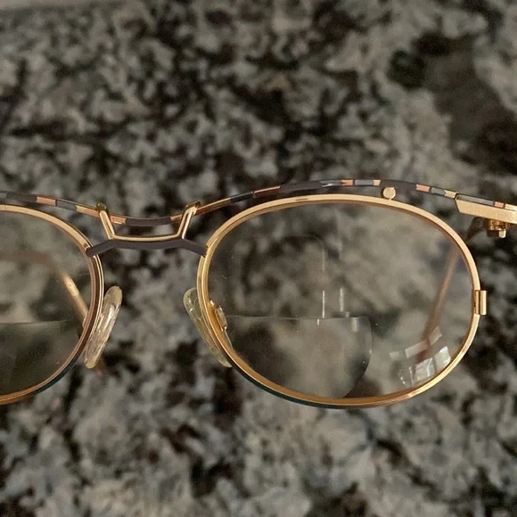 Cazal vintage gold eyeglasses